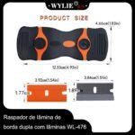 Raspador de lâmina de borda dupla com lâminas WL-476