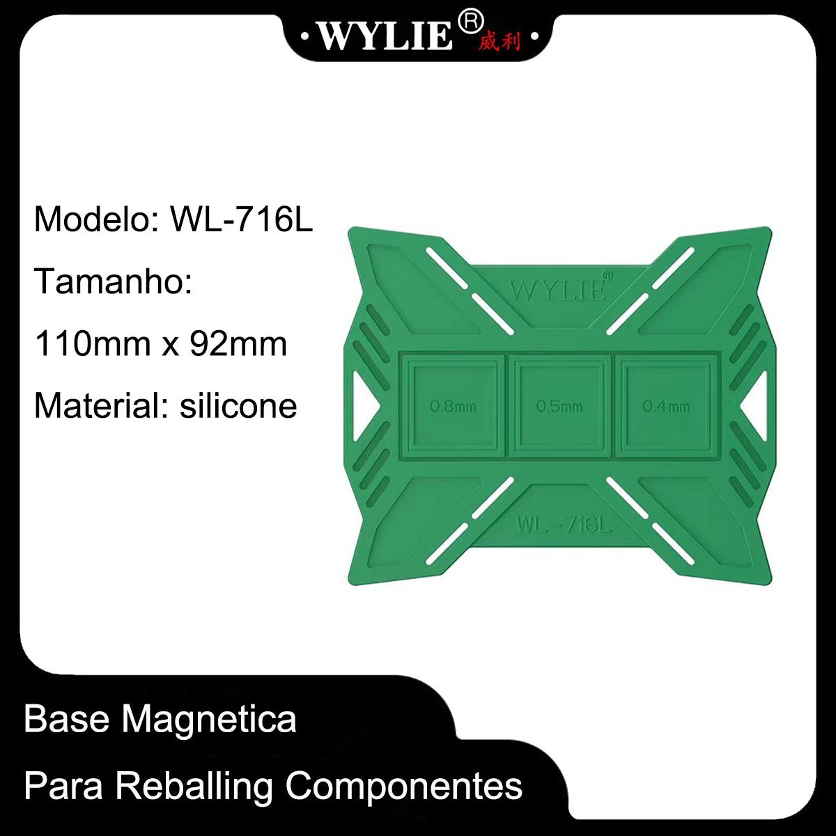 Base Magnética para Reballing Em CI WL-716 WYLIE