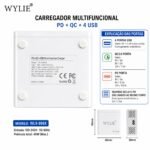 Carregador USB Charge 3.0 40W WYLIE WL-896X - Imagem 10