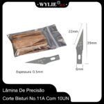 Lâmina De Precisão Corte Bisturi Com 10 UN - Imagem 4
