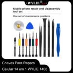 Chaves Para Reparo Celular 14 em 1 WYLIE 1408