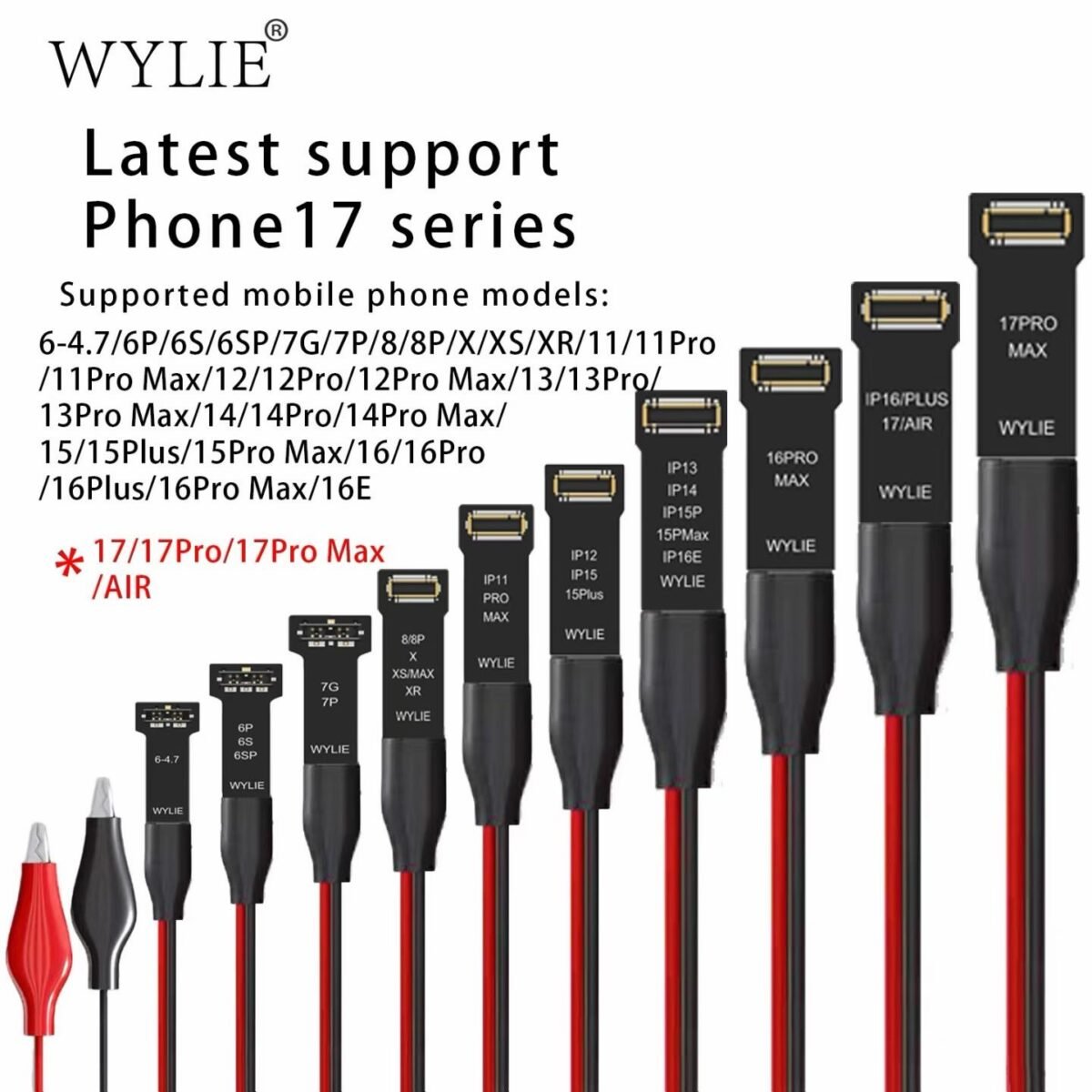 Cabo Alimentacao Teste Placa iPhone 6 ao 17PM WYLIE WL-647L - Imagem 3
