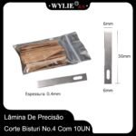 Lâmina De Precisão Corte Bisturi Com 10 UN - Imagem 2