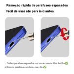 Broca Extratora de Parafuso Espanado para Reparo de Celular Wylie WL-651 - Imagem 4