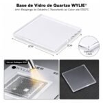 Base de Vidro de Quartzo Wylie 2×2cm Anti-Respingo
Resistente ao Calor 1200°C Reparo Celular BGA - Imagem 6