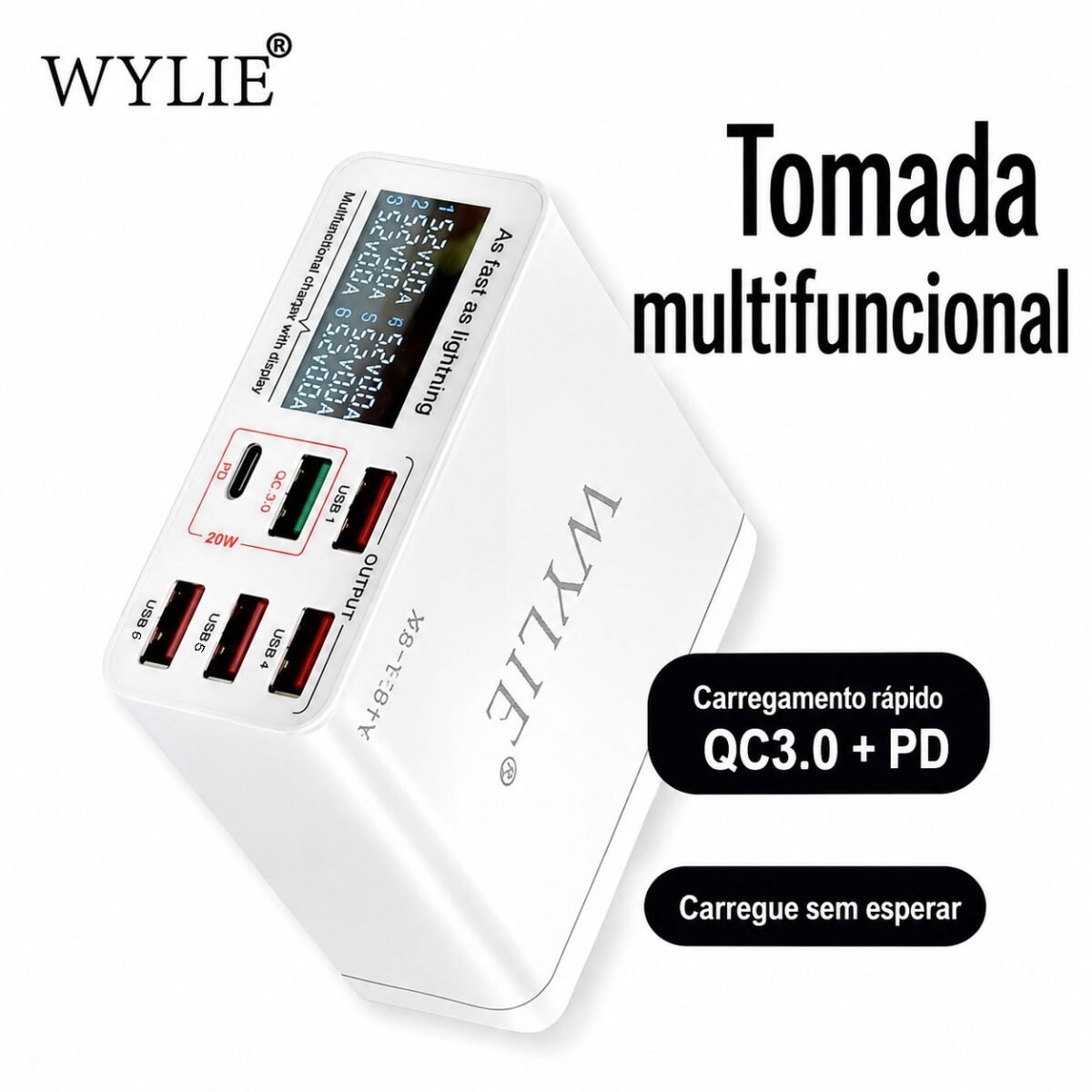 Carregador USB Charge 3.0 40W WYLIE WL-896X - Imagem 6
