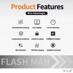 Carregador De Bancada Usb Charger Com Indução WYLIE WL-205D - Imagem 3