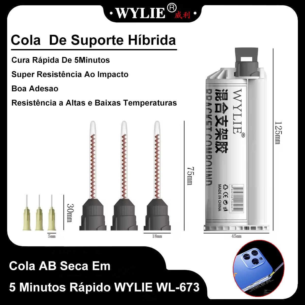 Cola AB Seca Rápido WYLIE WL-673
