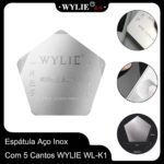 Espátula Aço Inox Com 5 Cantos WYLIE K1